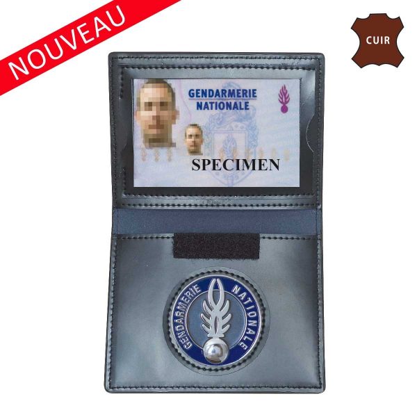 porte-carte-cuir-format-cb-avec-insigne-gendarmerie