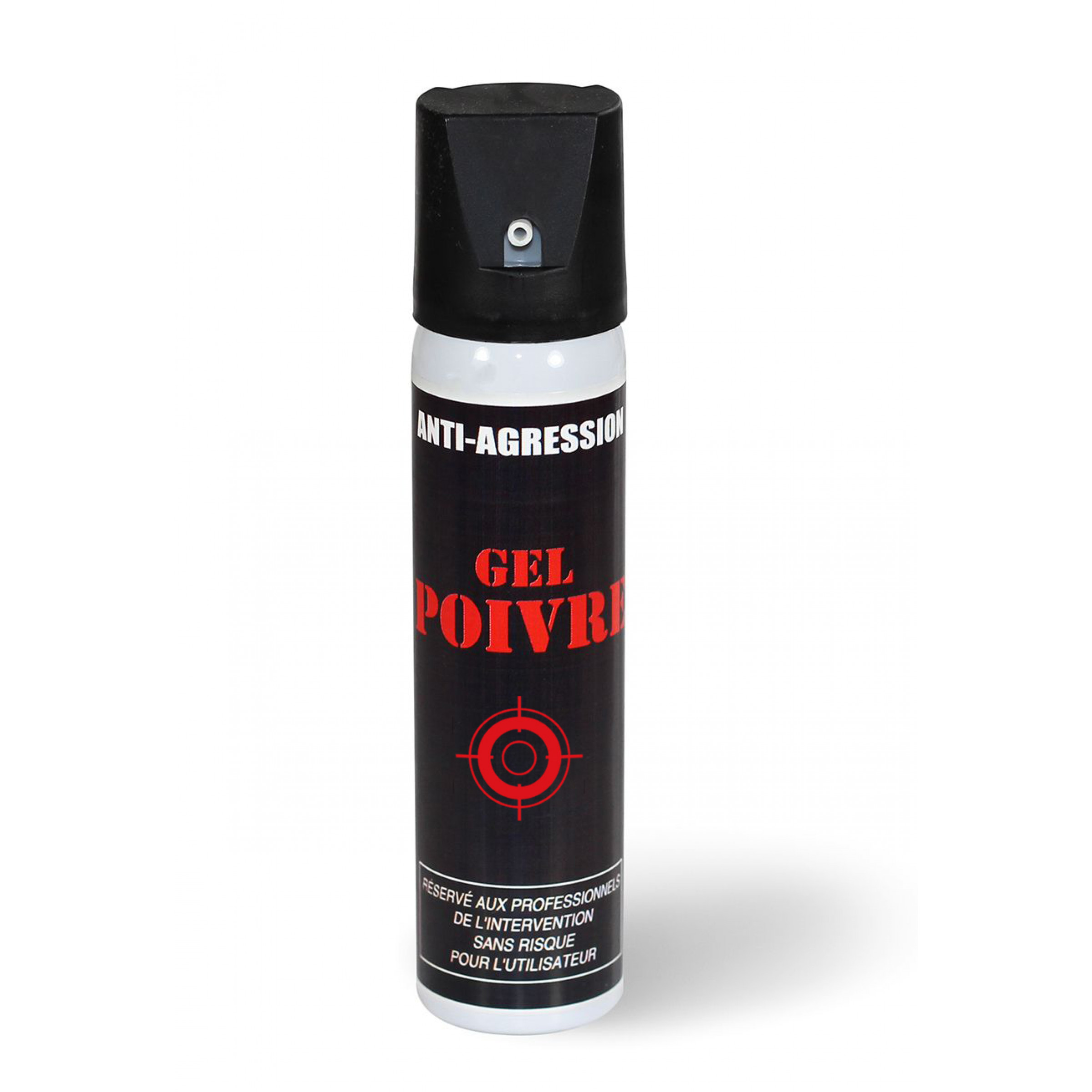 Bombe lacrymogène 100ml - Gel poivre - Aérosol anti-agression