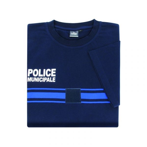 t-shirt-ref-509-pm-coton-bleu-bande-gitane-mc-