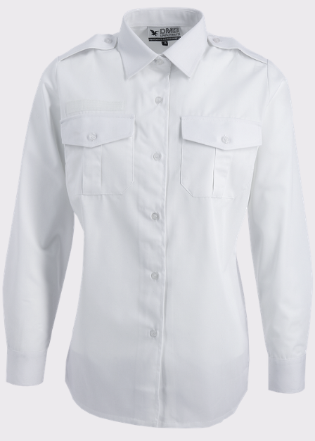 Chemise pattes épaules 2 poches ML col fermé FEMME