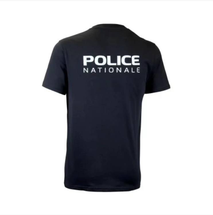 T-shirt Police Nationale-noir – Image 2