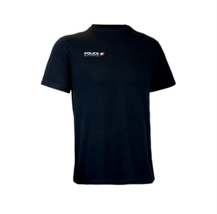 T-shirt Police Nationale-noir
